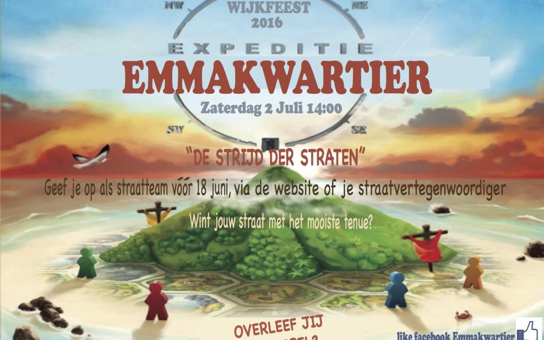 Geef je nu op met je straatteam! Zaterdag 2 juli: Wijkfeest!!