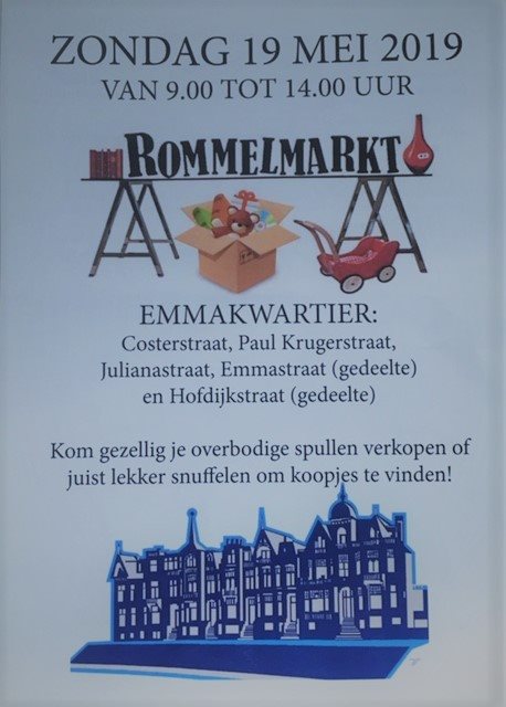 19 mei rommelmarkt Emmakwartier